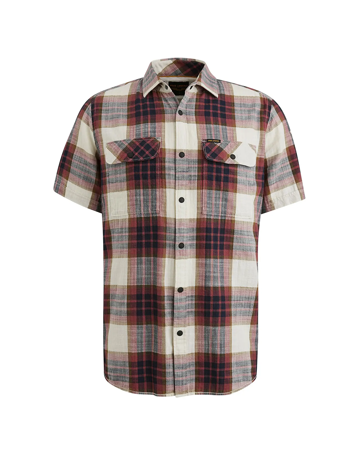 PME LEGEND | Hemd Slim Fit | dunkelrot